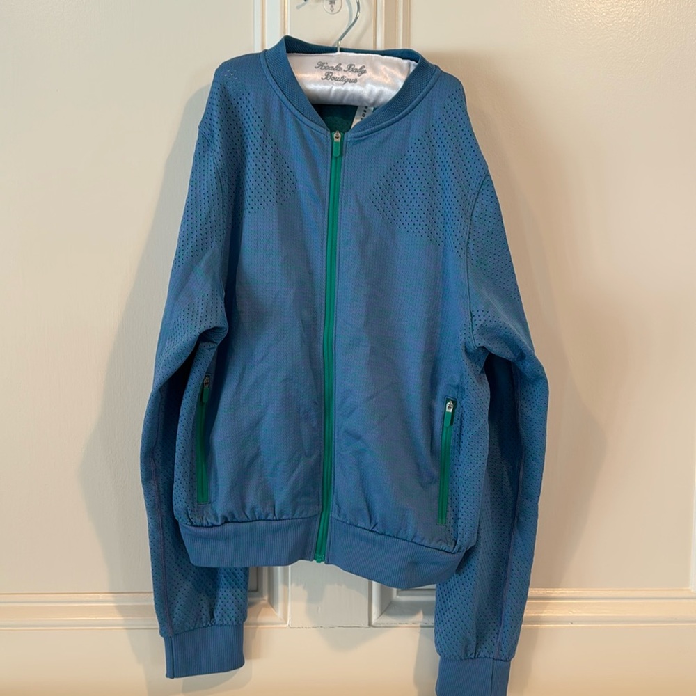 Lululemonon blue green zip up jacket. Size 4